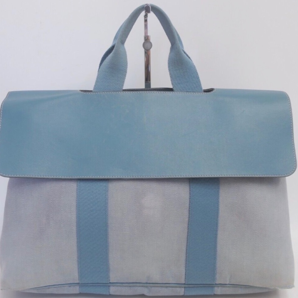 Hermes Valparaiso Toile Handbag Authentic